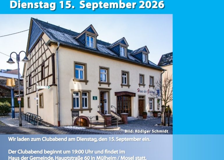 2026-09-15 Clubabend